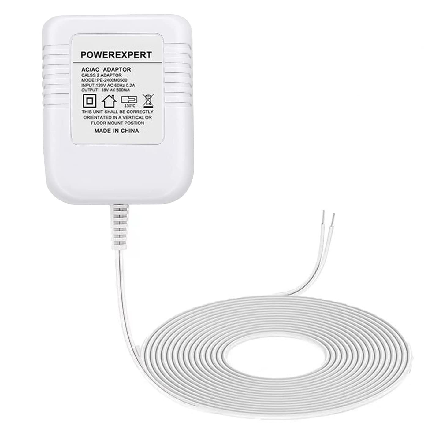 18V 500Ma C Wire Power Adapter Compatible with Video Doorbell, Nest Hello Doorbe