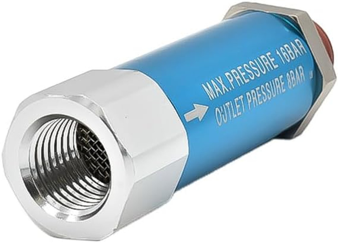 1/4 Inch NPT Pressure Regulator 120 PSI Fixed In-Line Air Control Valve 230 PSI