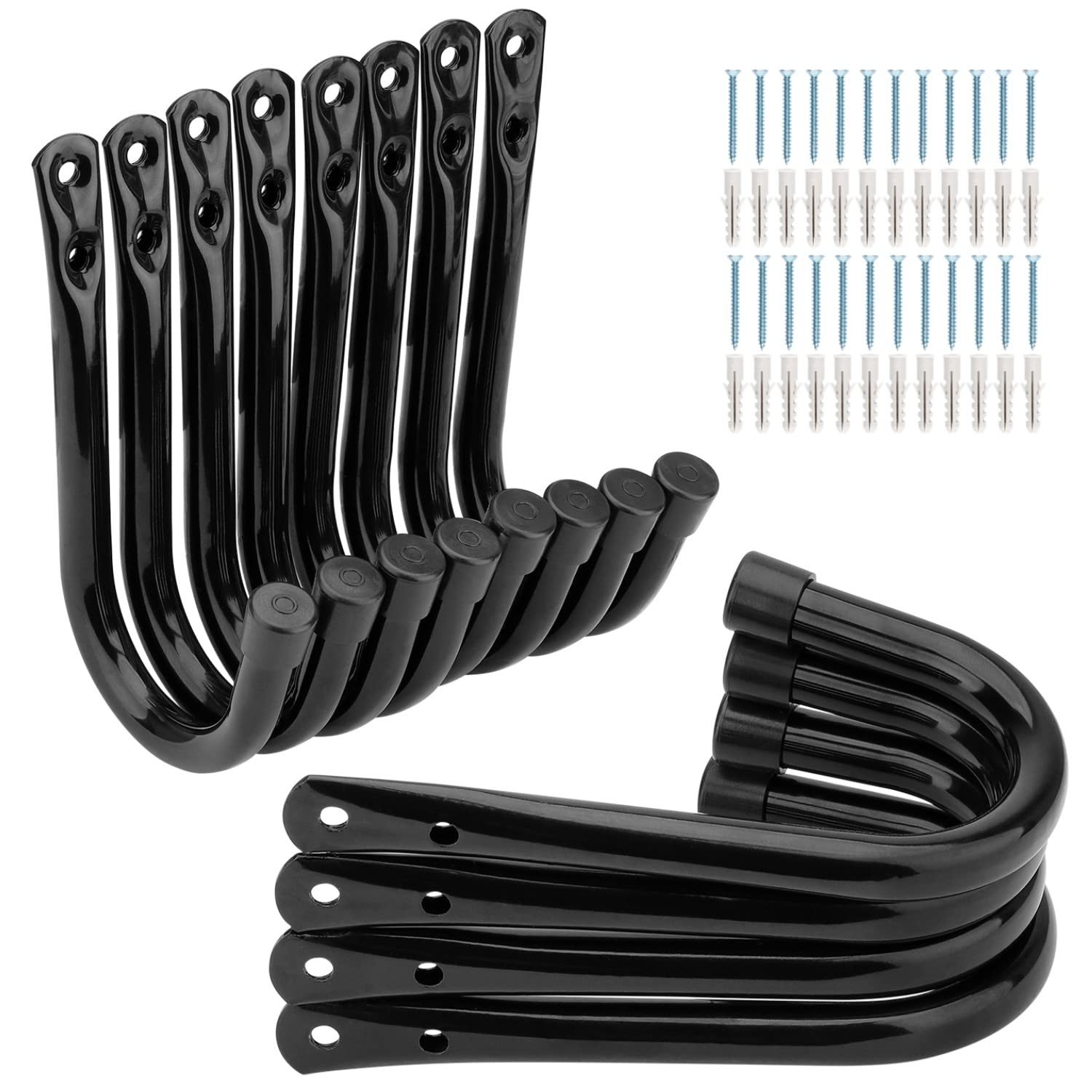 Garage Storage Hooks 3.5Inch Heavy Duty Wall Mounted Garage Utility Hooks 12 ...
