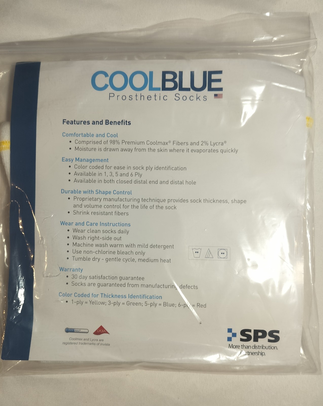 Cool Blue Prosthetic Socks CB1HWRG2 - ALPS South LLC