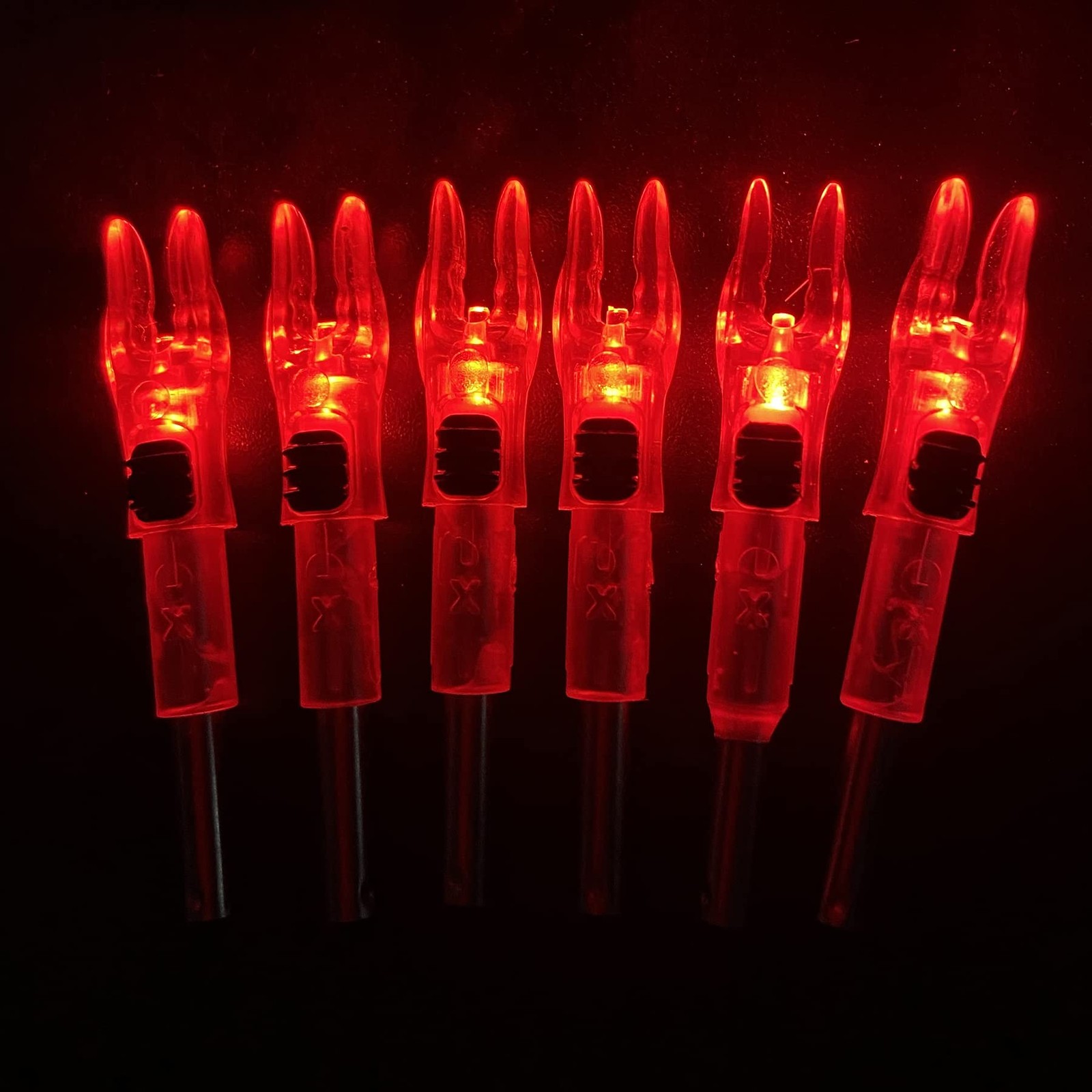 KEAUP 12 Pack X Lighted Nocks Universal Fit for Arrows with ID .204/.233/.244...