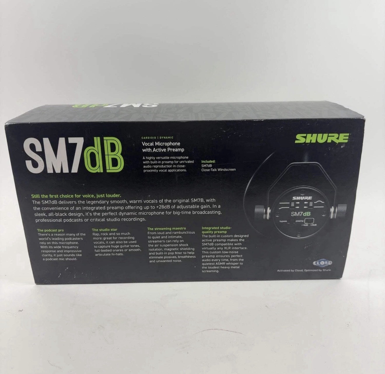 Shure SM7DB 50 Hz - 16kHz Active Dynamic Microphone