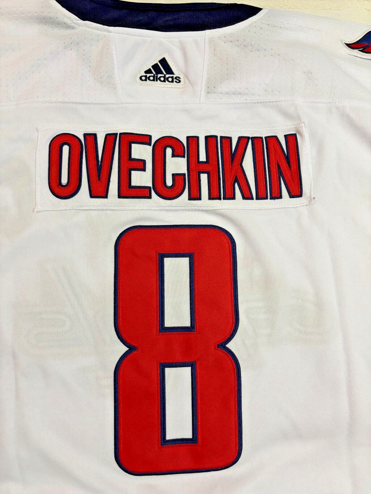 XL Alexander Ovechkin #8 White Adidas Breakaway Jersey  Washington Capitals