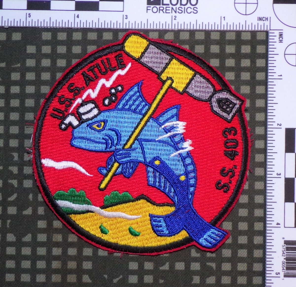 US Navy USS Atule SS 403 Submarine Embroidered Full Color Patch