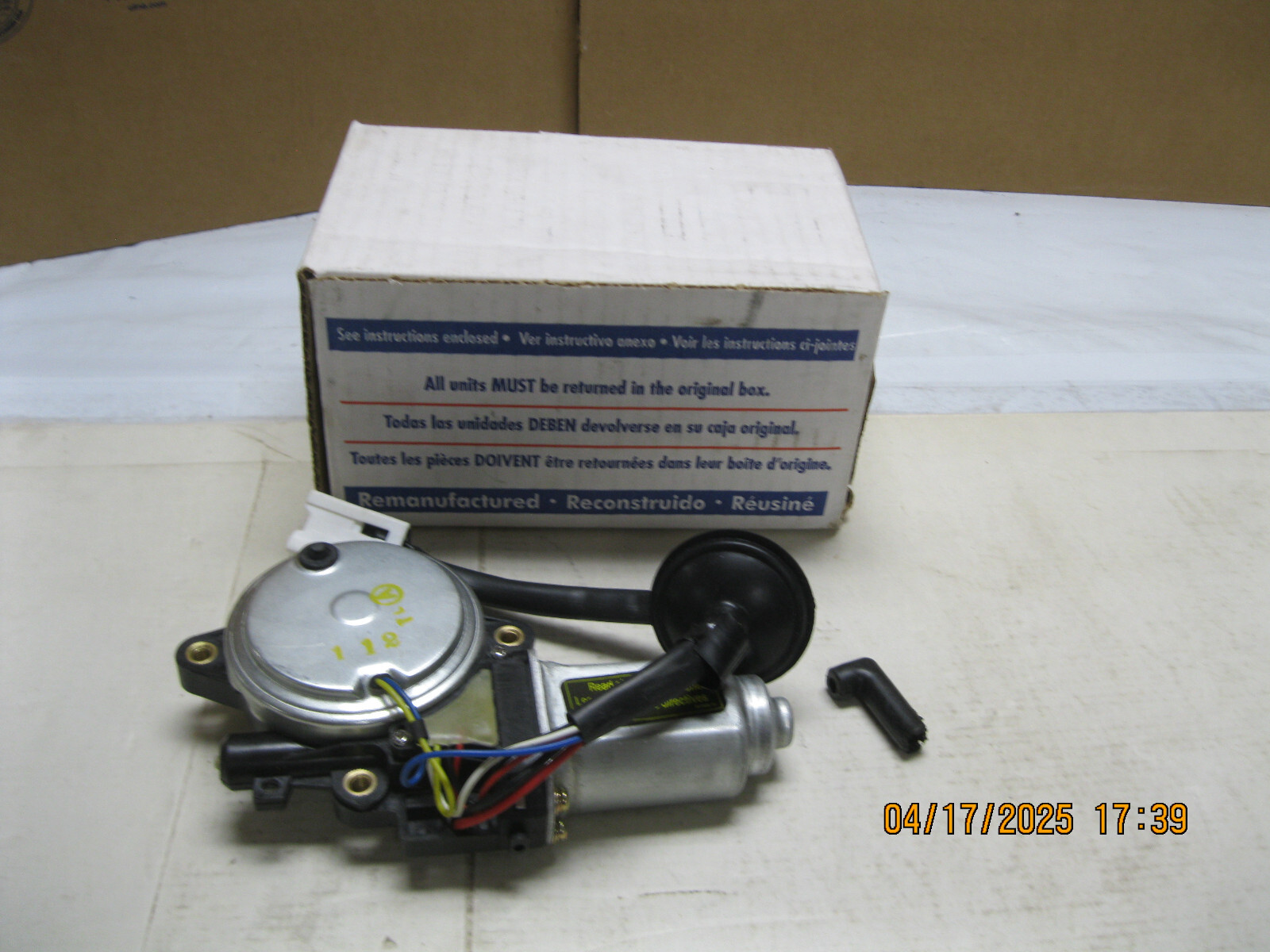 Power Window Motor Parts Master 47-1377 Reman