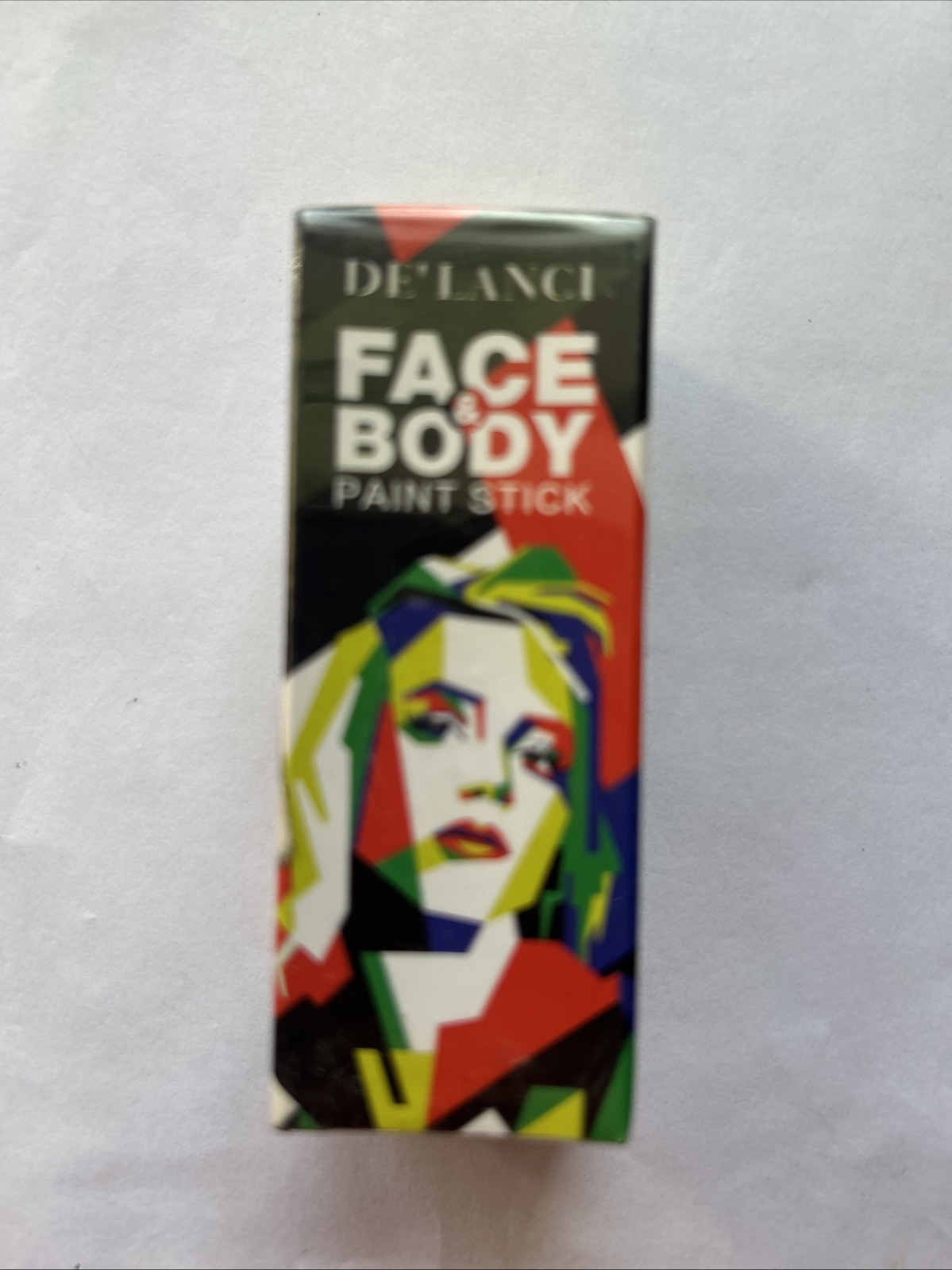 NIB Sealed DE'LANCI #07 Neon Green Body Paint Stick .77 oz Exp. 09/2026 Sealed