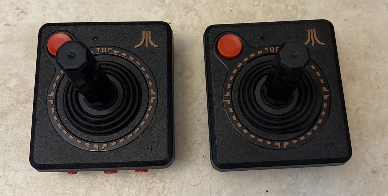 Atari 2600 Flashback Replacement OEM Controllers Classic Game Console Set of 2