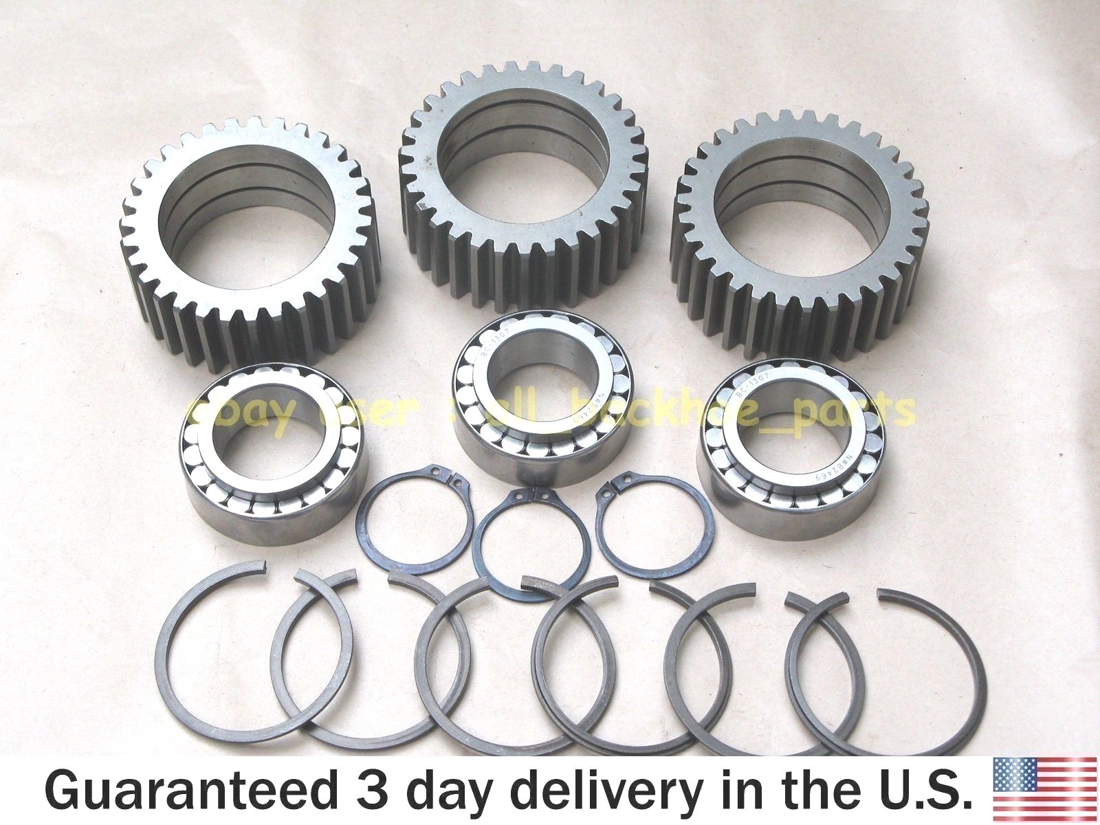 JCB BACKHOE - PLANET GEAR, BEARING &  CIRCLIP SET (PART # 440/00709 907/50600)