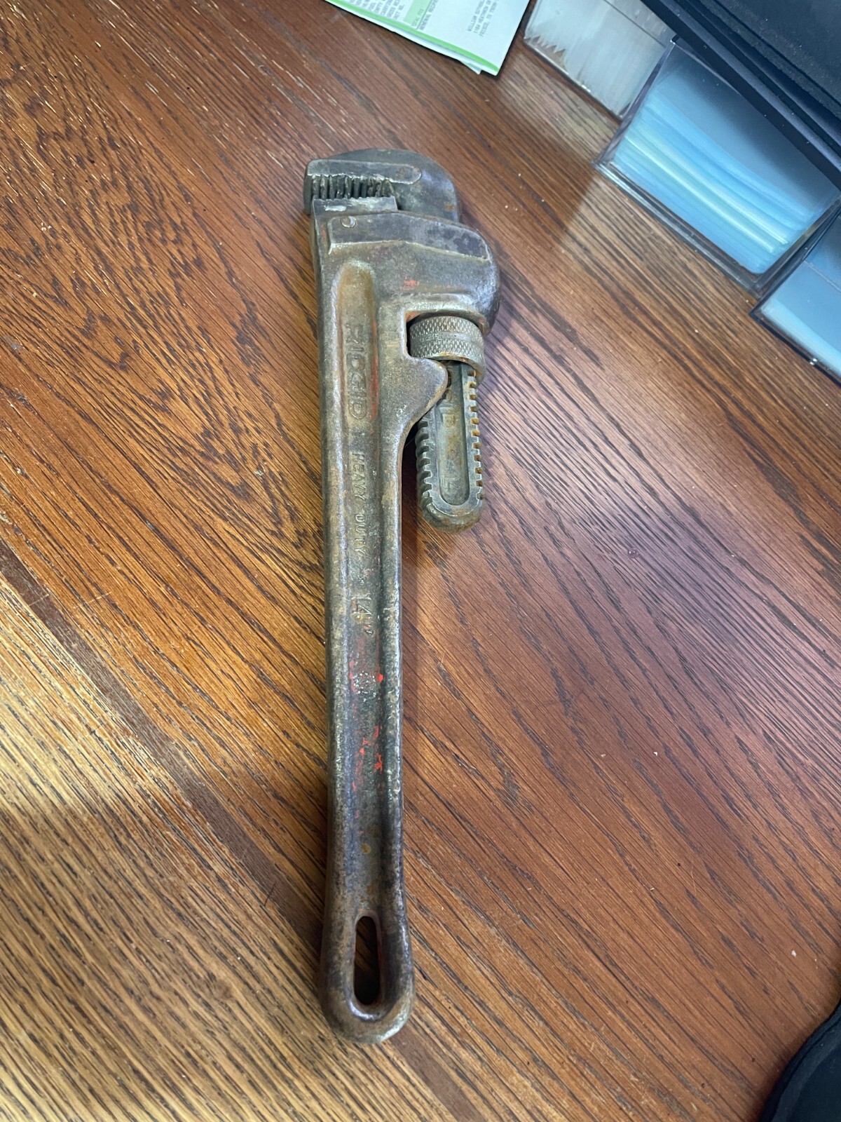 Vintage USA RIDGID 14" Pipe Wrench    (invB)