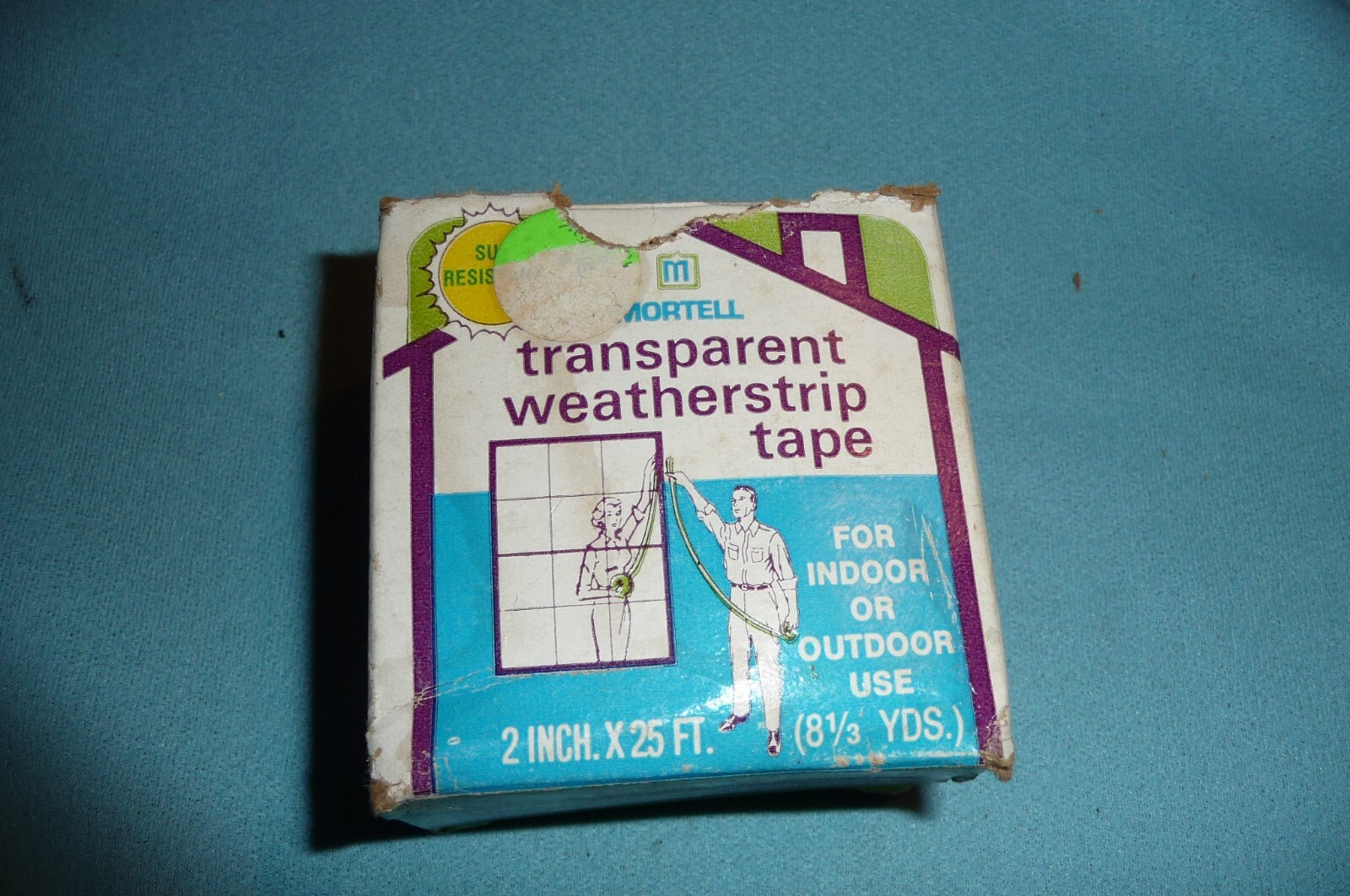 Mortell Transparent Window WEATHERSTRIP TAPE 2"x25' For Indoor or Outdoor Use