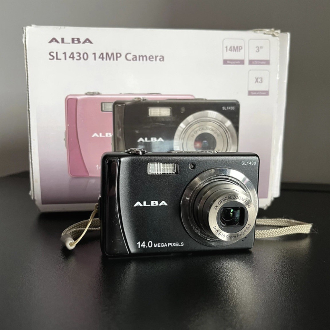 Alba SL1430 14.0MP Compact Digital Camera Black Tested Working Boxed