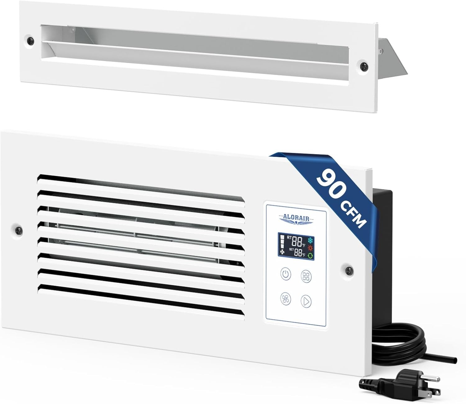 ALORAIR AirTran T90 Room to Room Air Transfer Exhaust Fan with 3 Modes 90 CFM