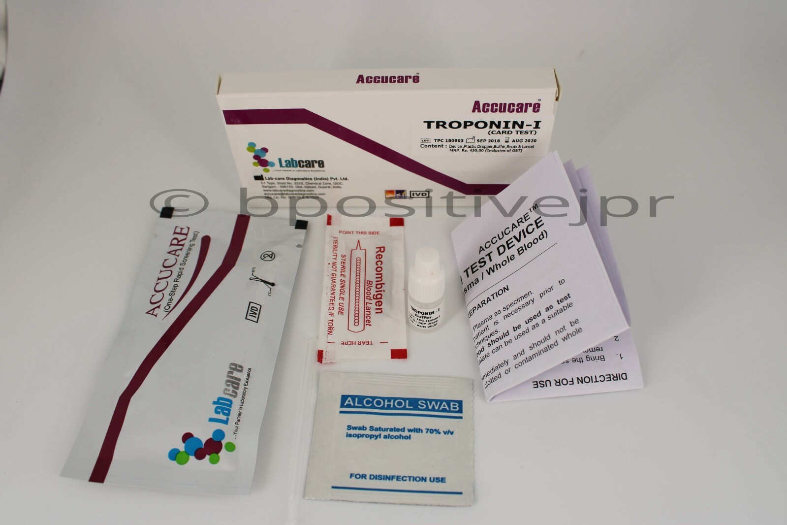 10 * Myocardial Infarction Heart attack (CTNI) Self Testing Set Kit Troponin-I