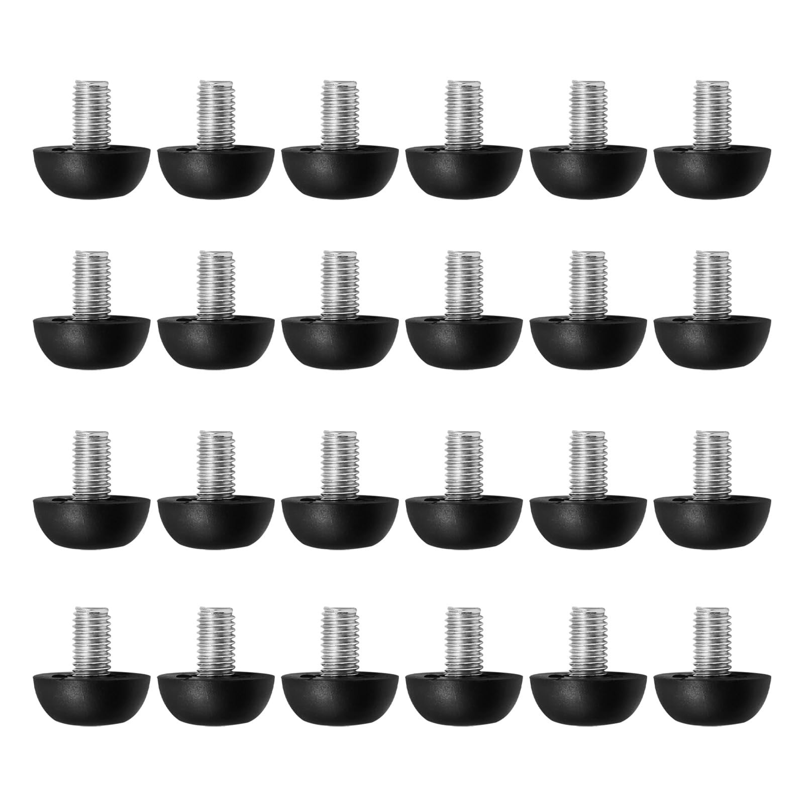 LIDSCURA 24 PCS 8mm x 1.25 M8 Project Adjustable Outdoor Furniture /, 24pcs