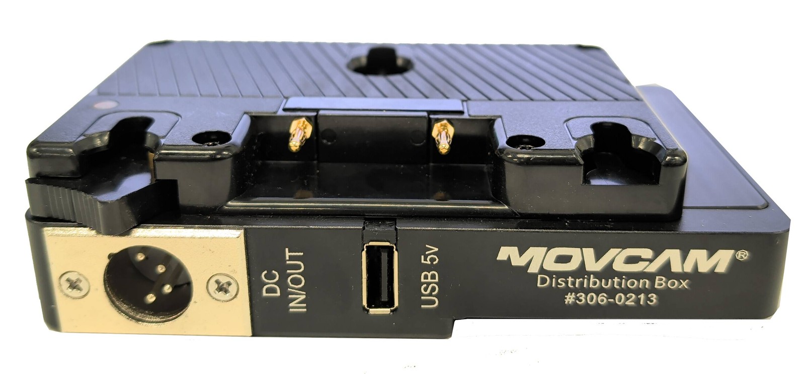 Movcam Anton Bauer Gold Mount Power Converter 5V USB 7.2V 4-pin Lemo 306-0213
