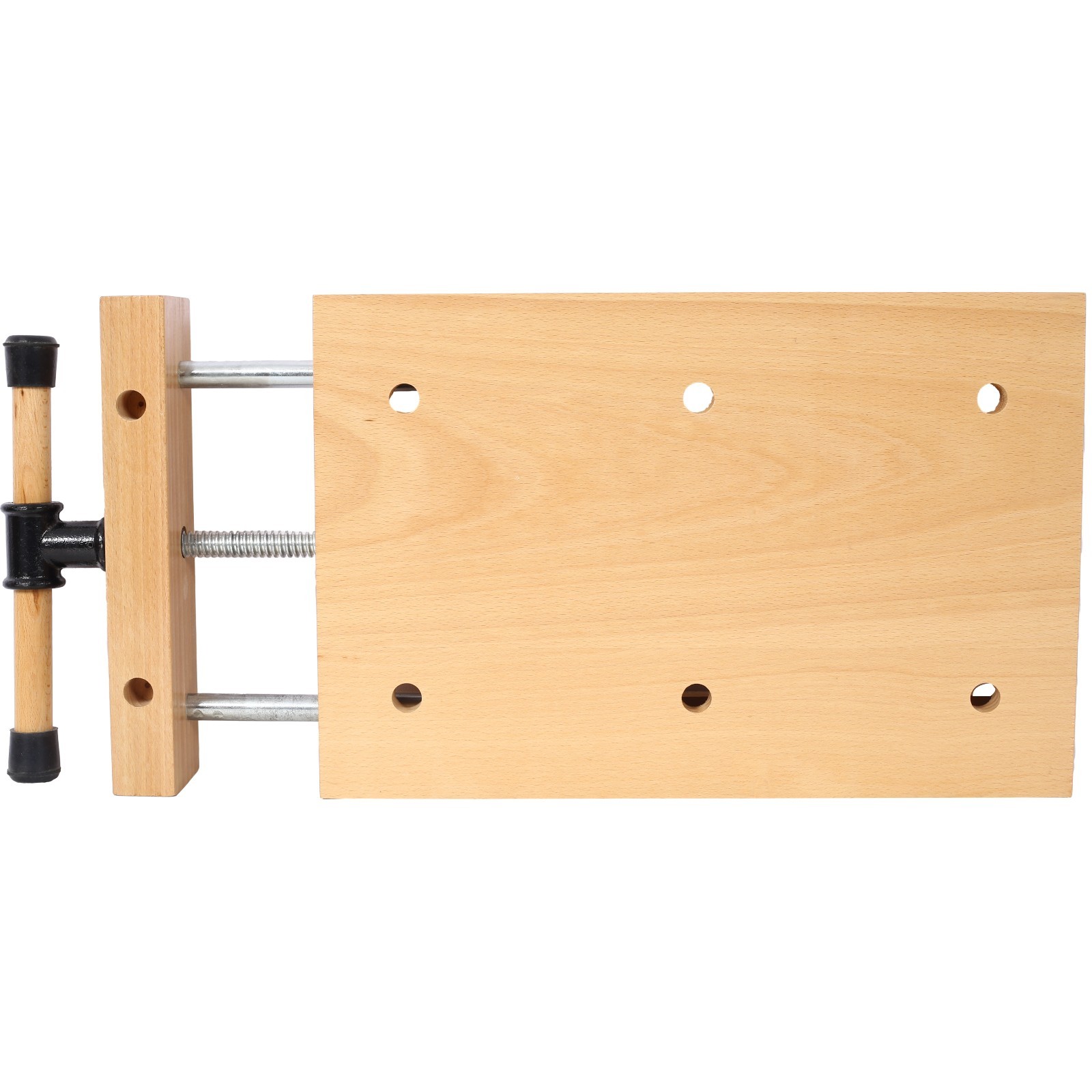 Portable Woodworking Bench Vise with Quick-Release & 2 G-Clips