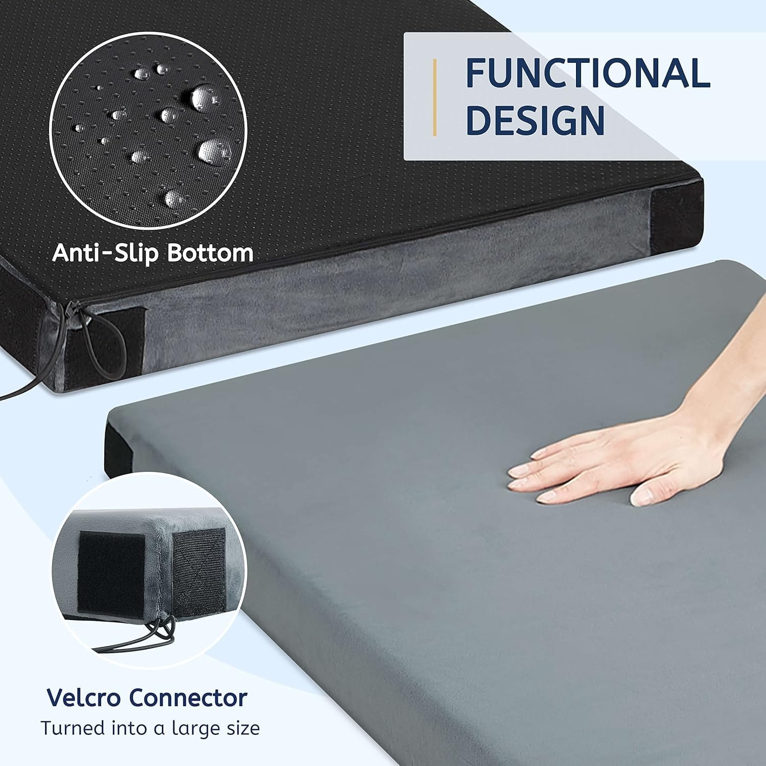 CertiPUR- Memory Foam Camping Mattress Pad Portable Roll Up Mattress for Adul...