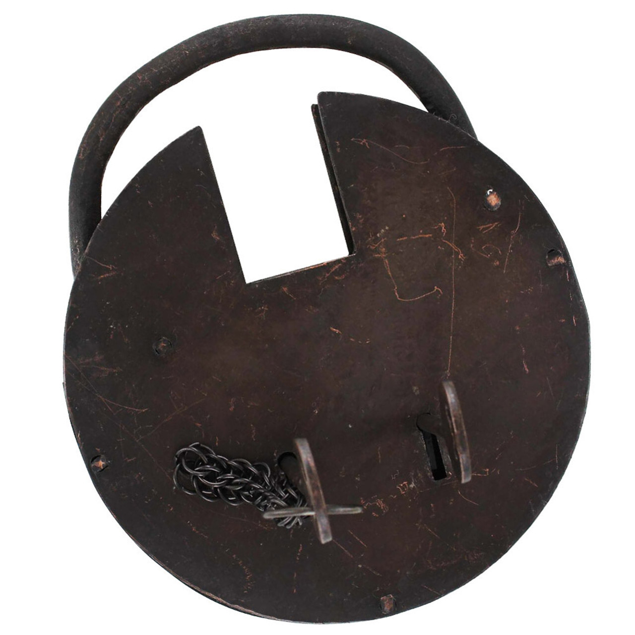 Bambridge Fleet Medieval Prison Cell Padlock Antique Vintage Lock Keychain+2Keys