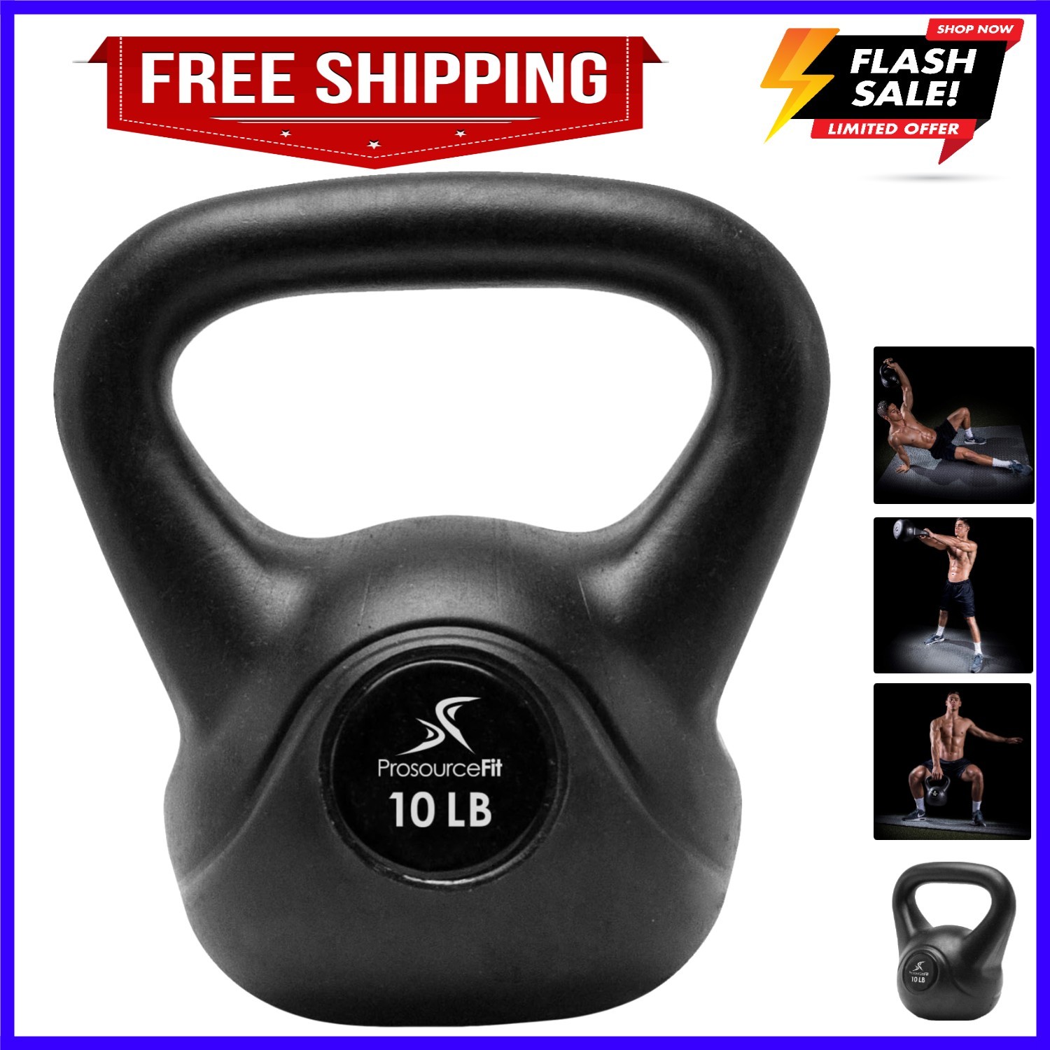 Vinyl Kettlebell 10, 15, 20, 25, 30, 35lbs
