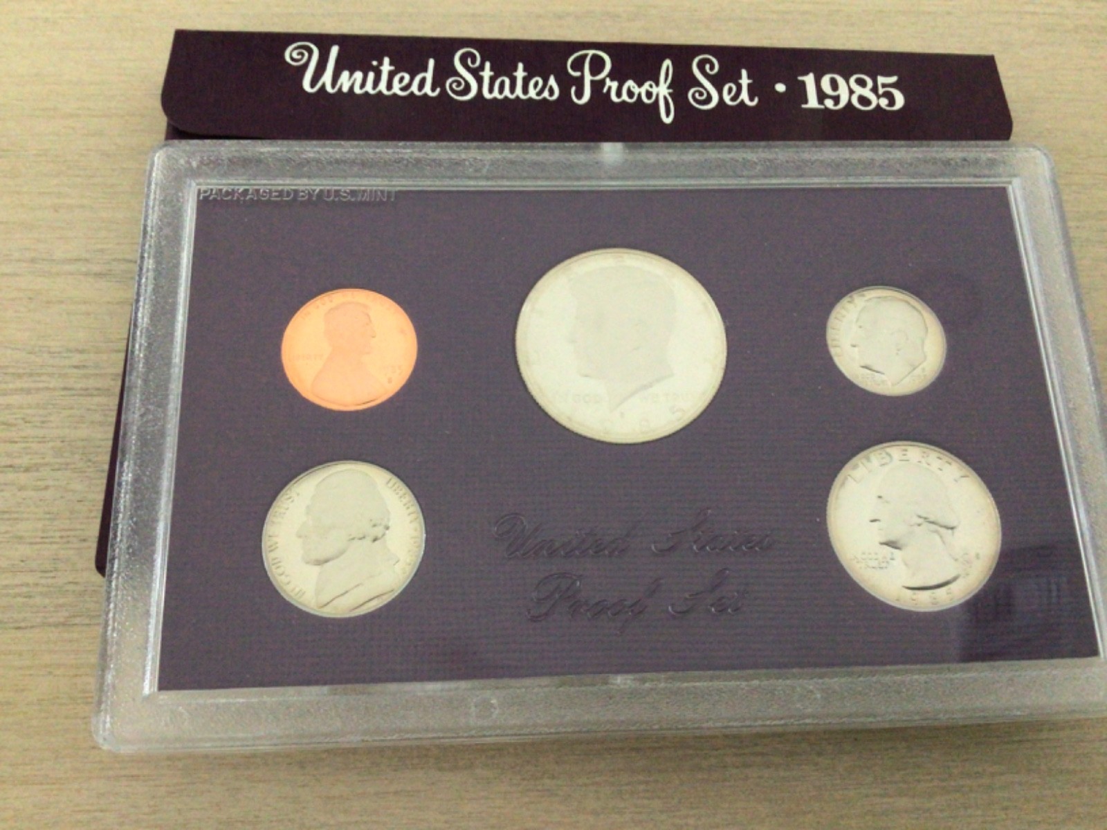 1985 Clad Proof Set U.S. Mint Original Government Packaging