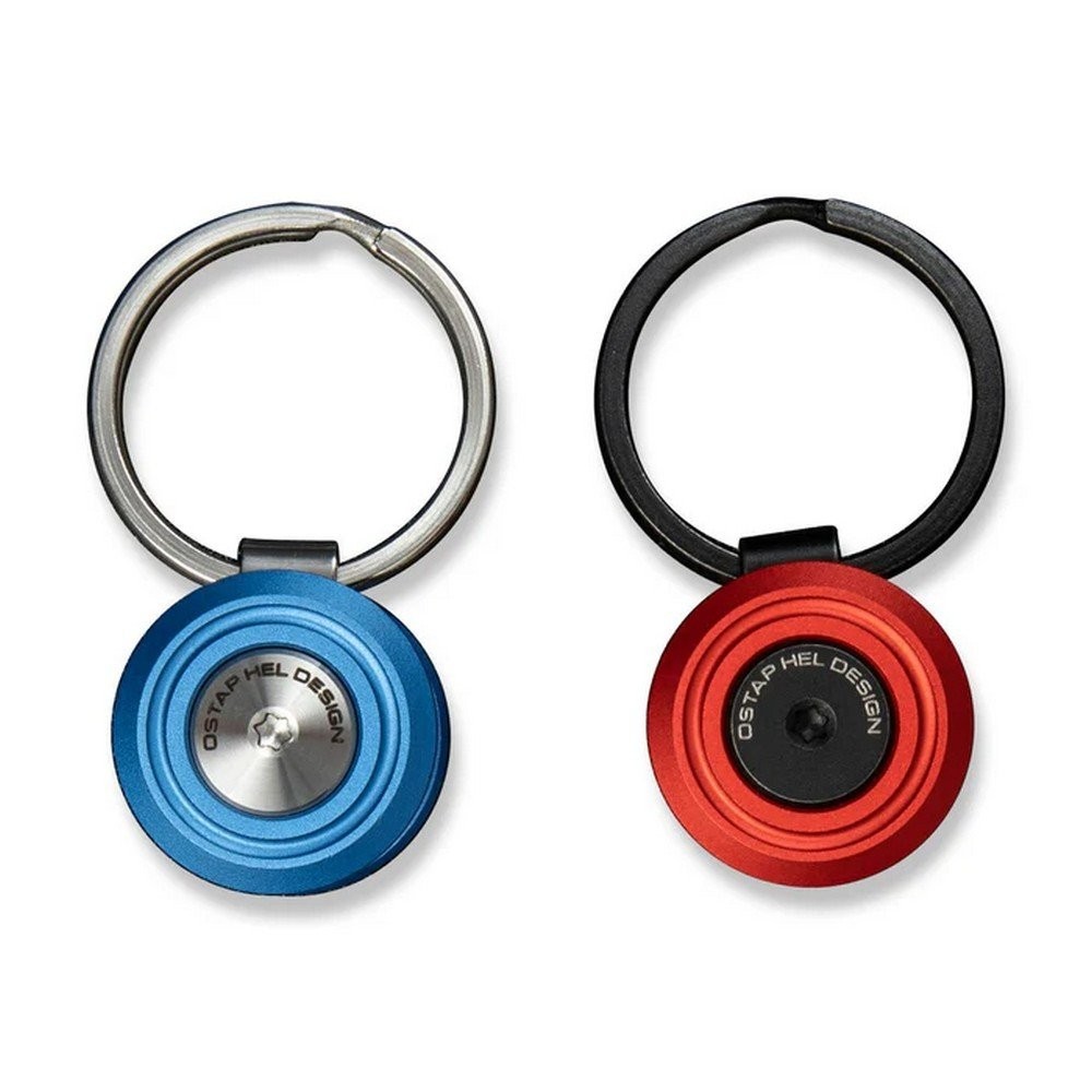 Civivi KeyCoin Red/Blue Bronze Washers Pivot Lengths Stainless Aluminum C23056-3