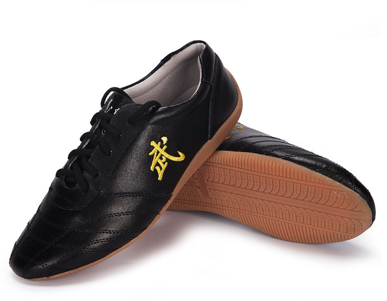 Kung Fu Leather Shoes Martial Arts Tai Chi Wushu Training Sneakers Wing Chun