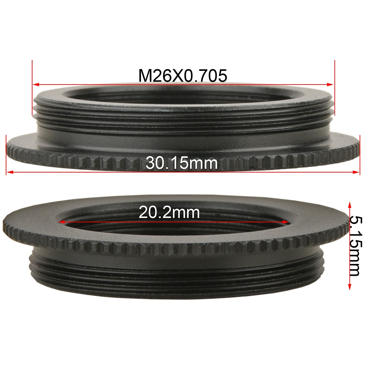 RMS to M26 Microscope objective Adapter Ring M20 to M26 Adapter Interface