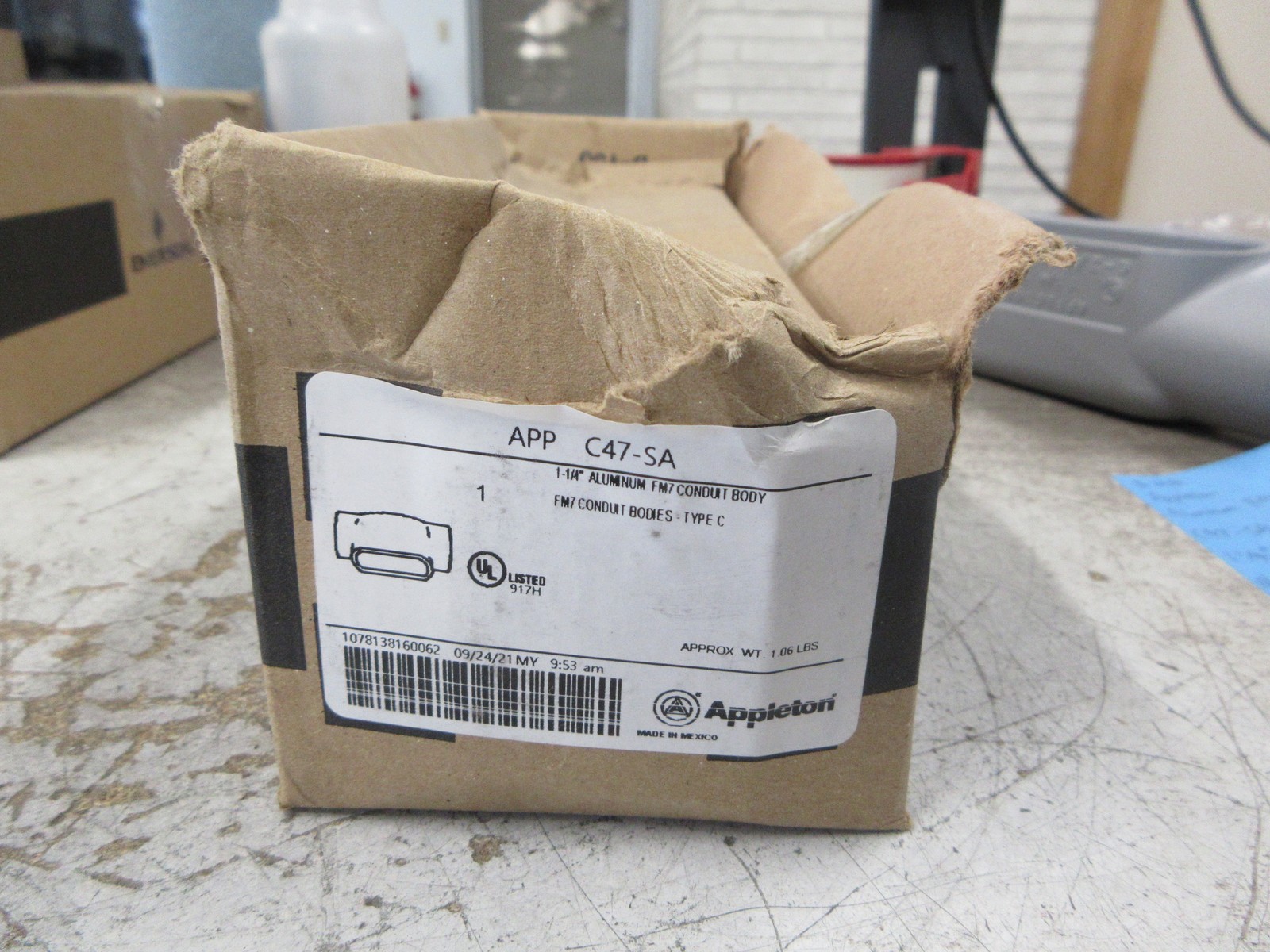 Appleton Aluminum FM7 Conduit Body C47-SA 1 1/4" New Surplus