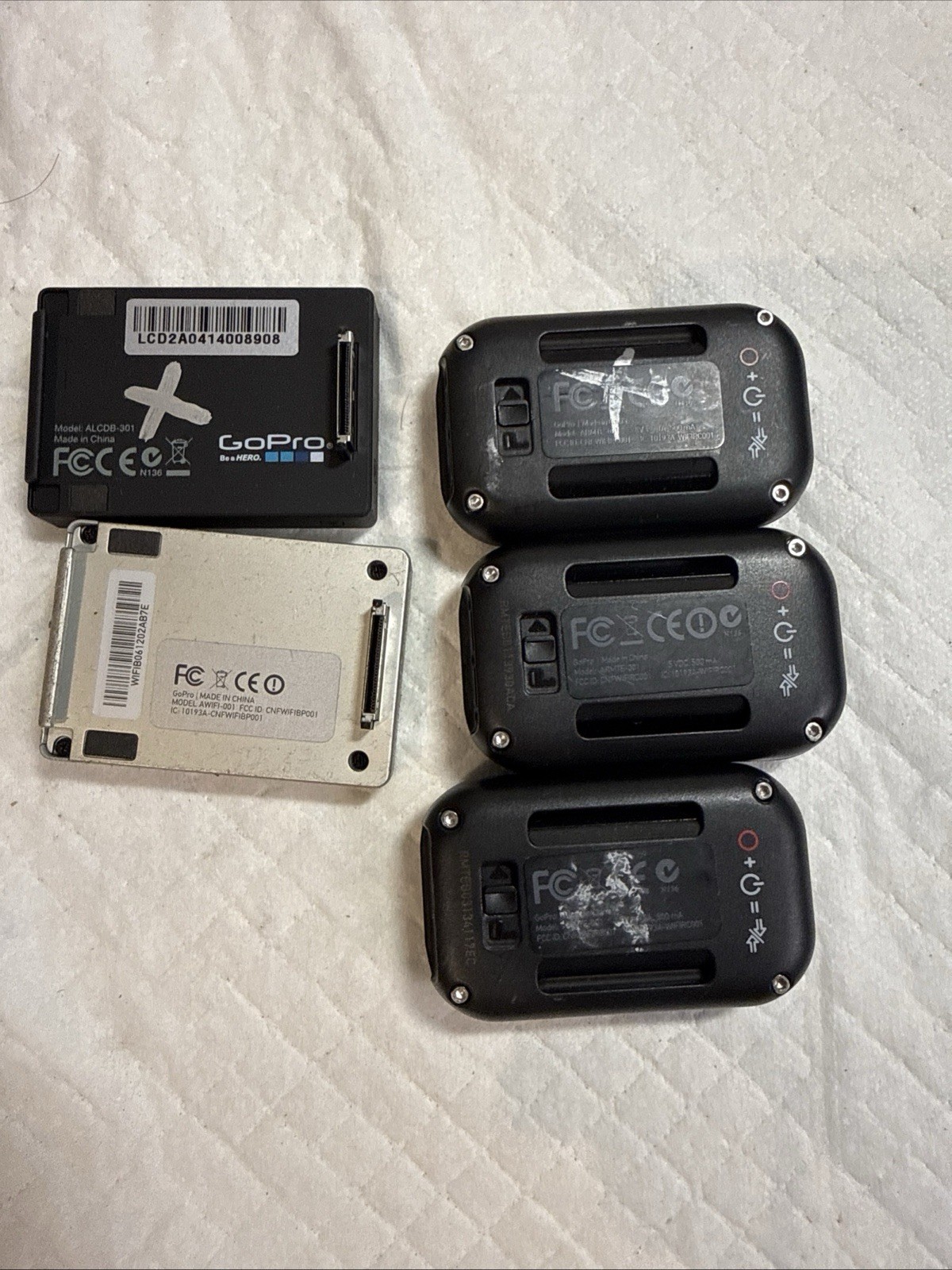 GoPro Accessory Lot 3 Smart Remotes LCD Touch BacPac WiFi Remote Mounts Case