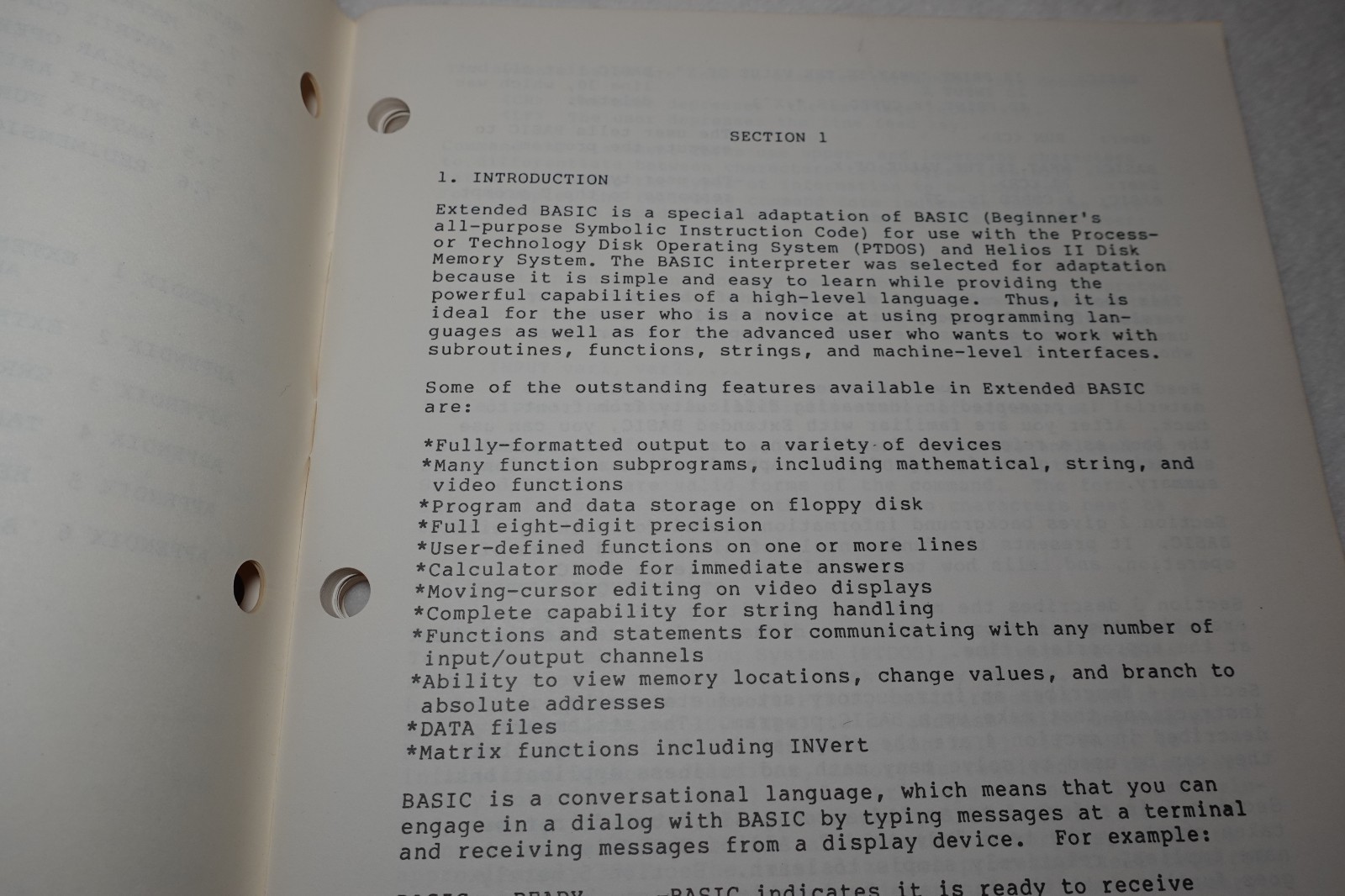 Processor Technology Extended Disk BASIC 1978 Vintage Original User's Manual