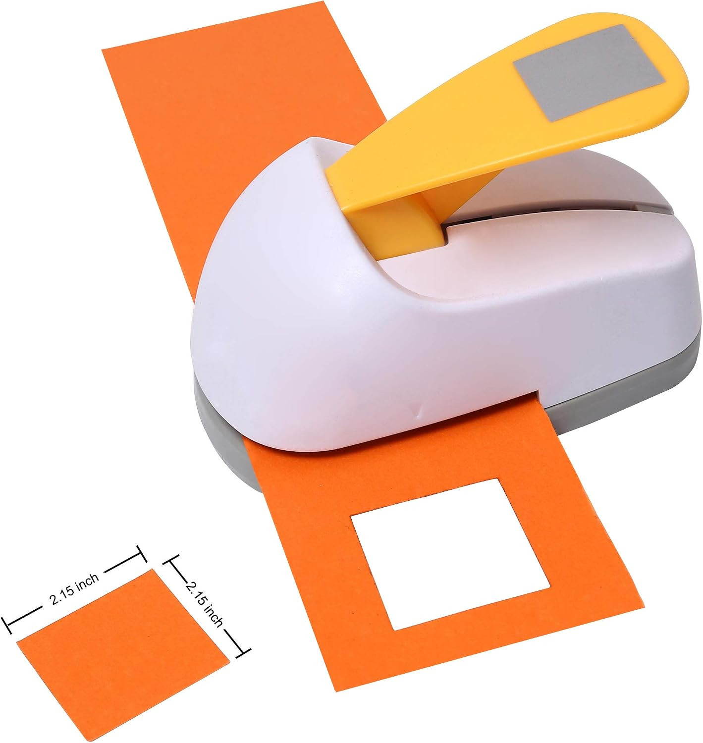 Craft Lever Punch 2.15X2.15 Inch Equilateral Size Square Paper Punch （Corner to