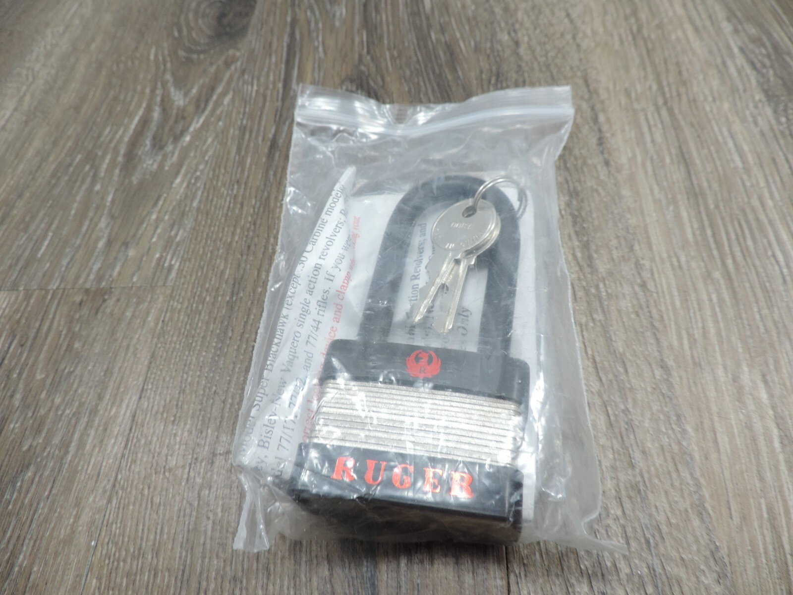 Ruger Gun Lock No. 5025A 2429-01 Regal 2 Keys