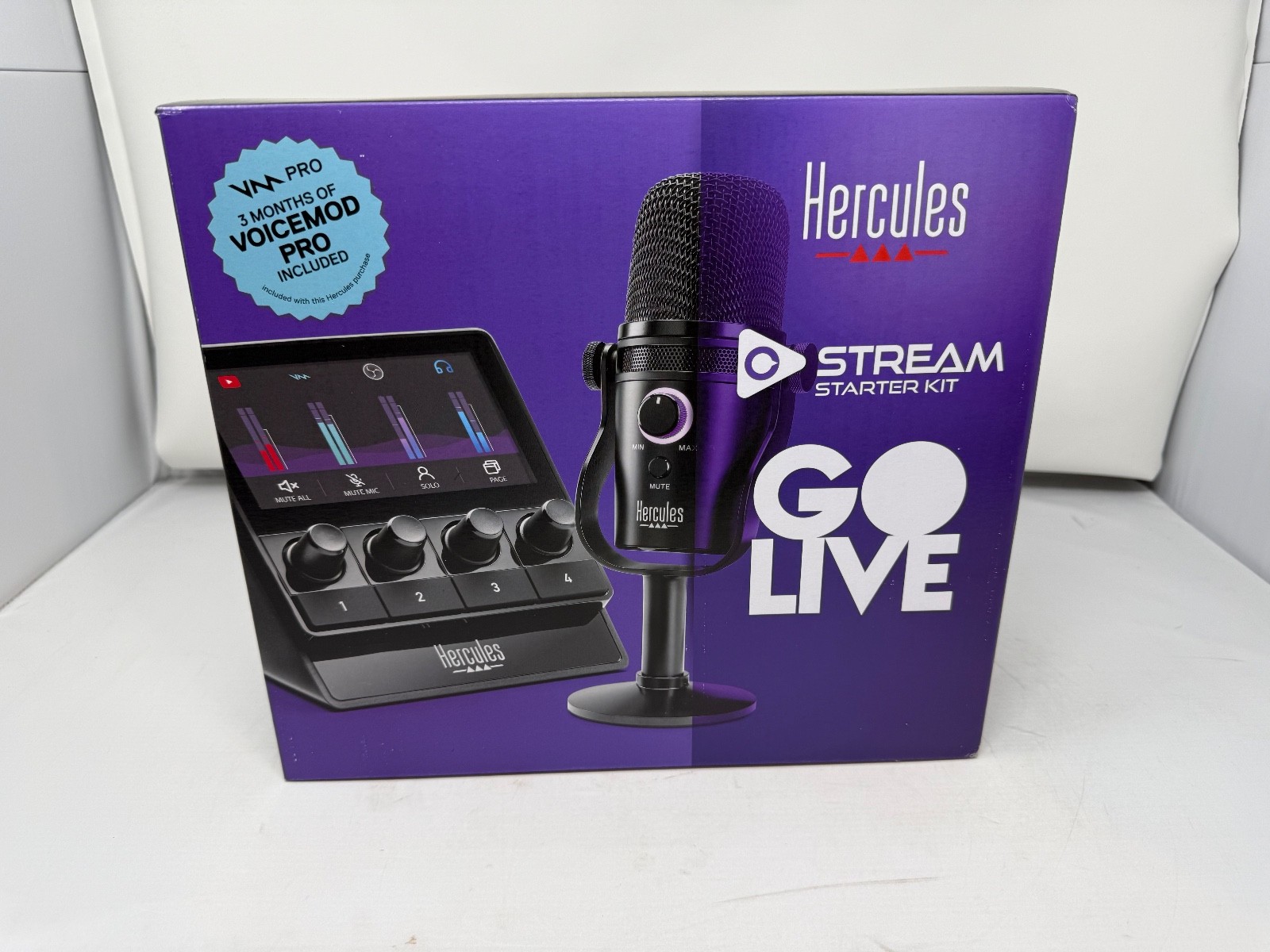 NEW Hercules Stream Starter Kit - Stream 100 & HUD-600 USB Microphone