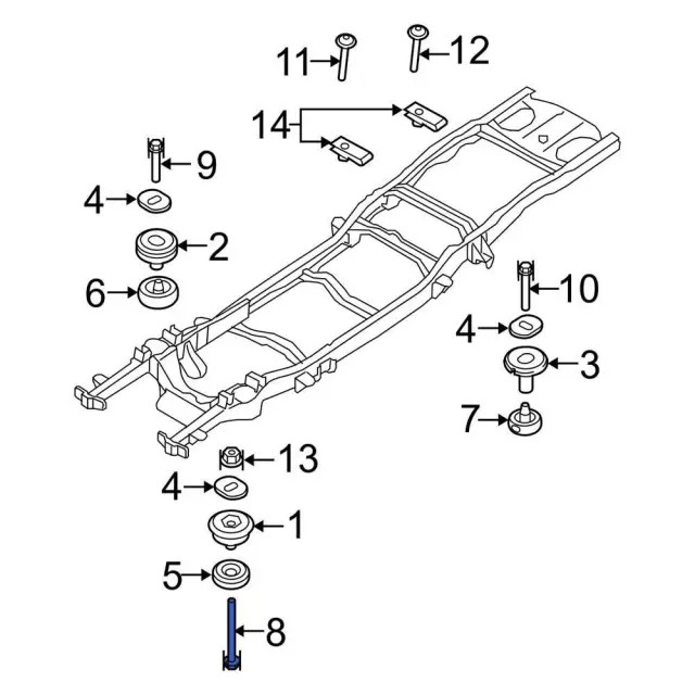 Genuine Ford Mount Bolt N800442-S436