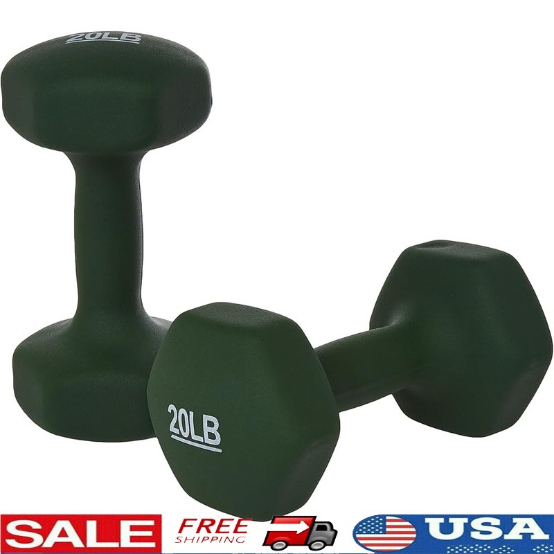 Dumbbell Hand Weights Strength Training Hexagon Non-Roll Design Exercise New