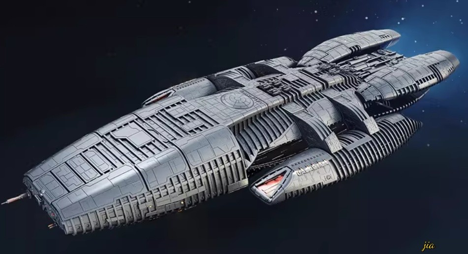 1/4000 Battlestar Galactica Battleship Assemble Model Kit W/base 3D Printing