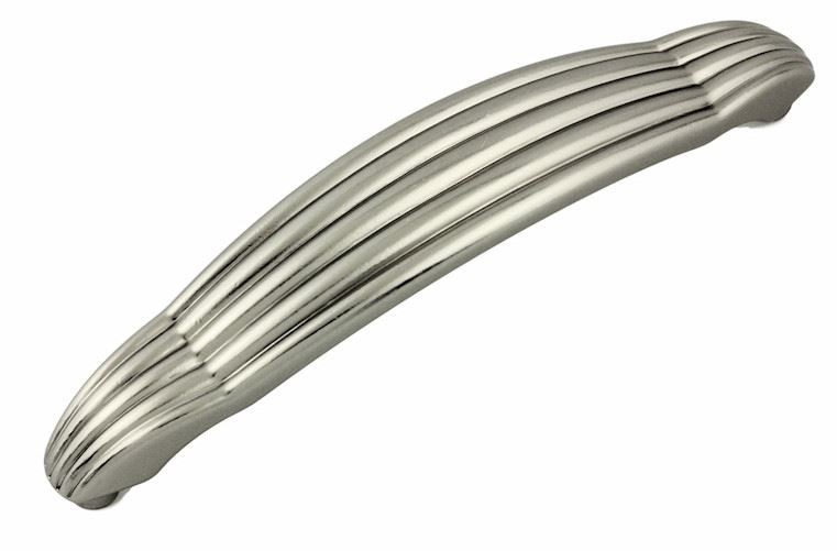 4-1/2" Art Deco Pull Satin Chrome