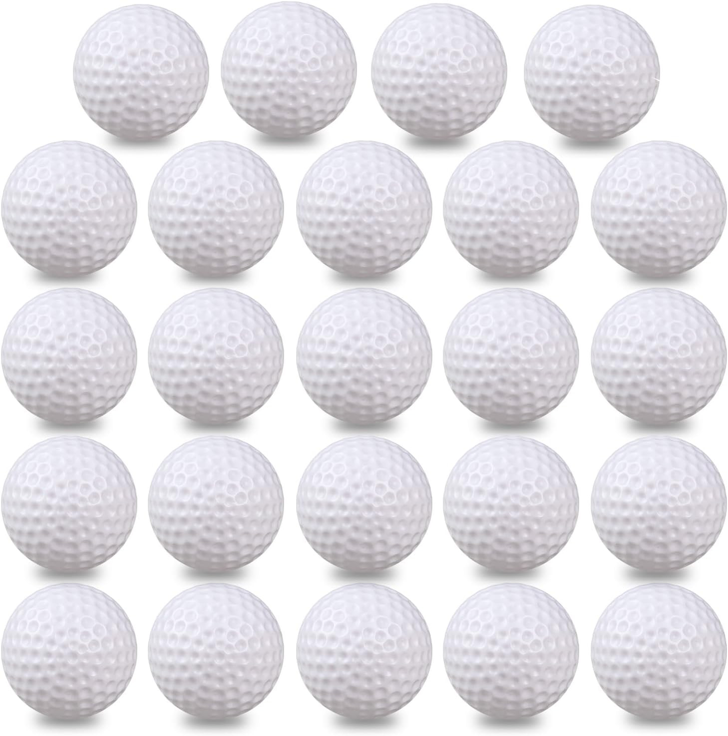 KOFULL Plastic Golf Balls Practice, 24/100 Pack Hollow Plastic Golf Balls Indoor