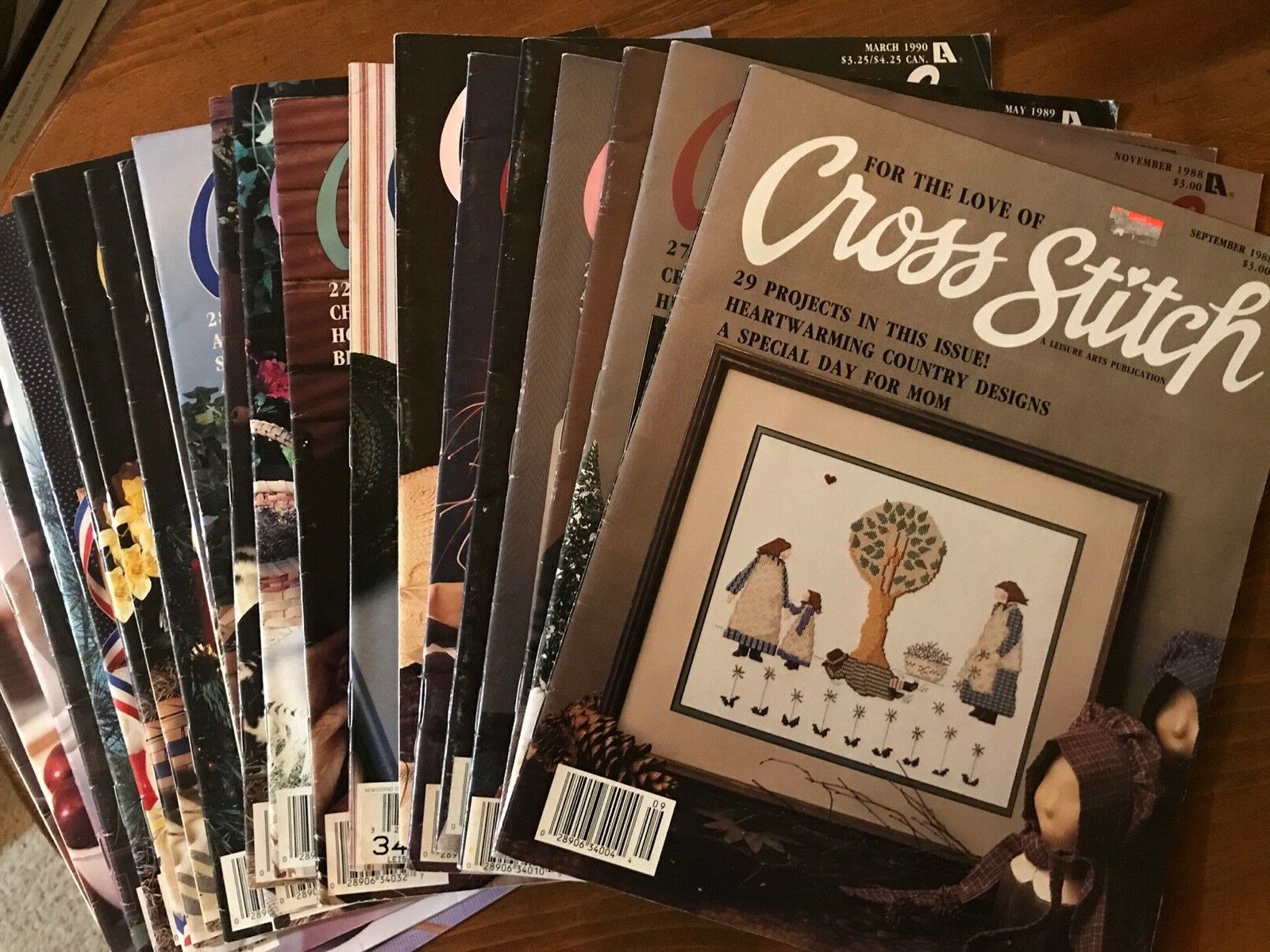 For the Love of Cross Stitch Magazine  Leisure Arts Color Charts inside YOU PICK