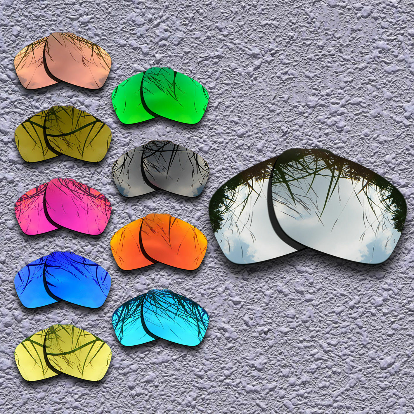 Replacement Lenses For-Oakley Sliver R OO9342-Multiple Options Polarized
