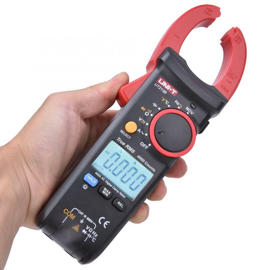 UNI-T UT213B Digital Clamp meter True RMS current 400A AC DC Cap Temp Tester