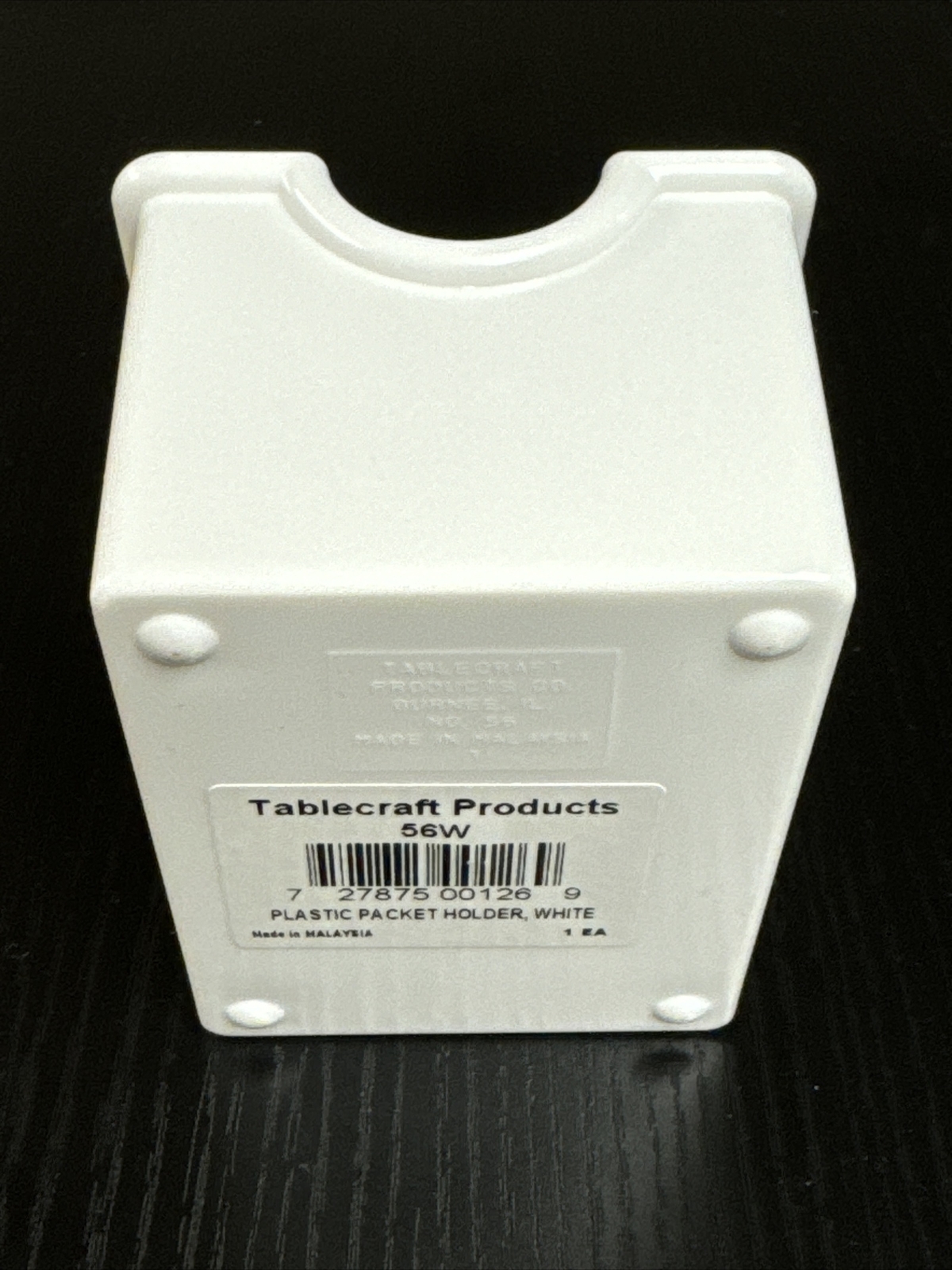 Tablecraft - 56B - White Sugar Packet Holder