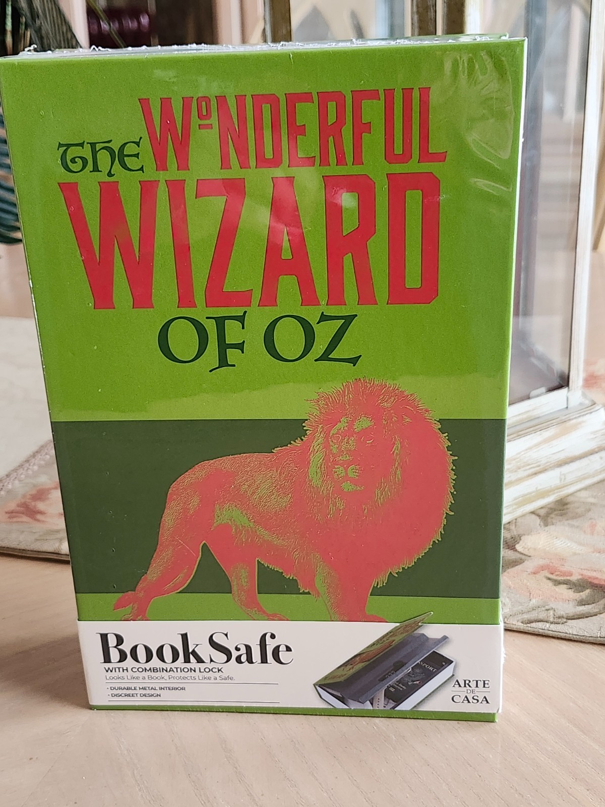 ARTE DE CASA THE WONDERFUL WIZARD OF OZ BOOK SAFE WITH COMBINATION LOCK DURABLE