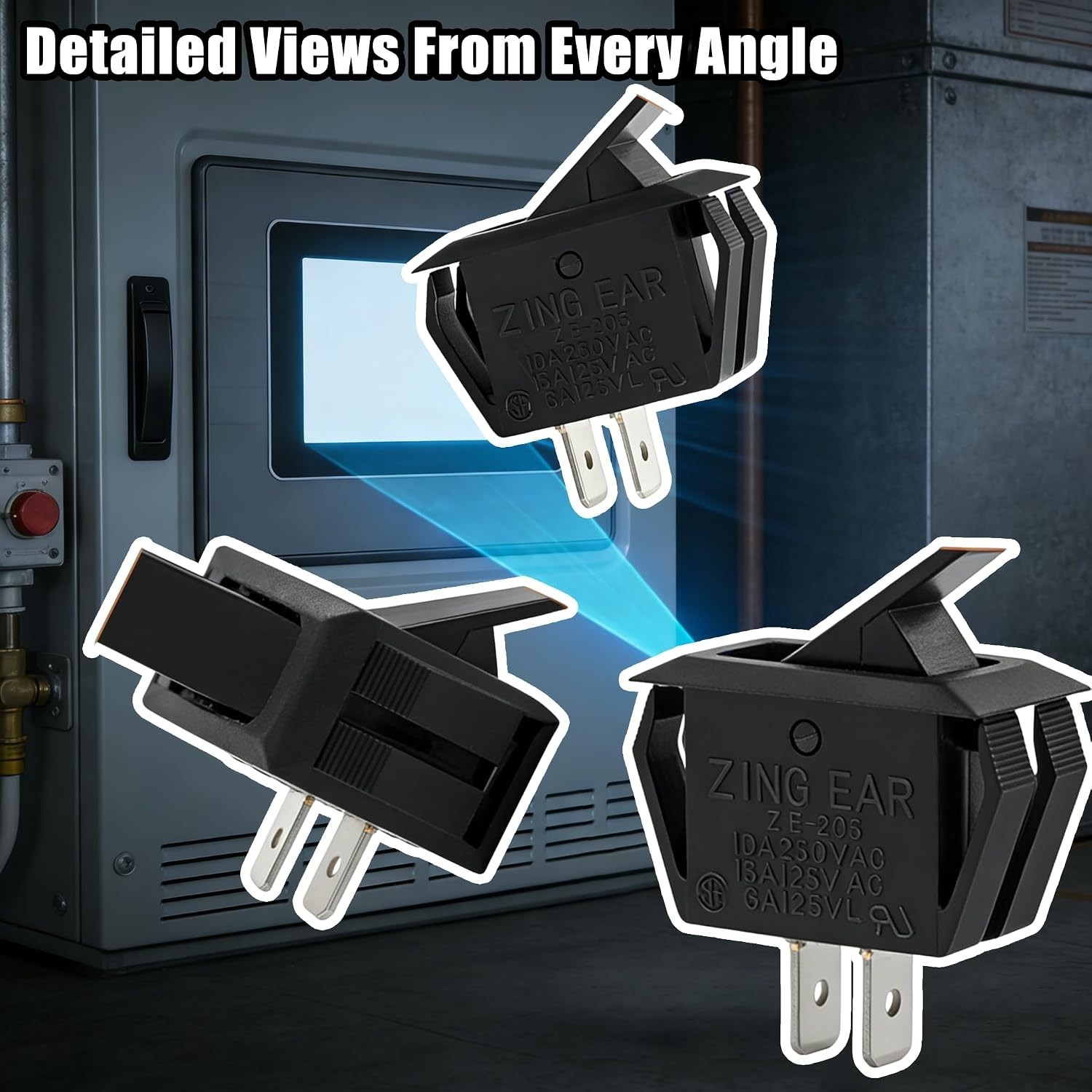 2-Pack Interlock Safety Switch for Goodman & Other Furnaces | Easy DIY Install