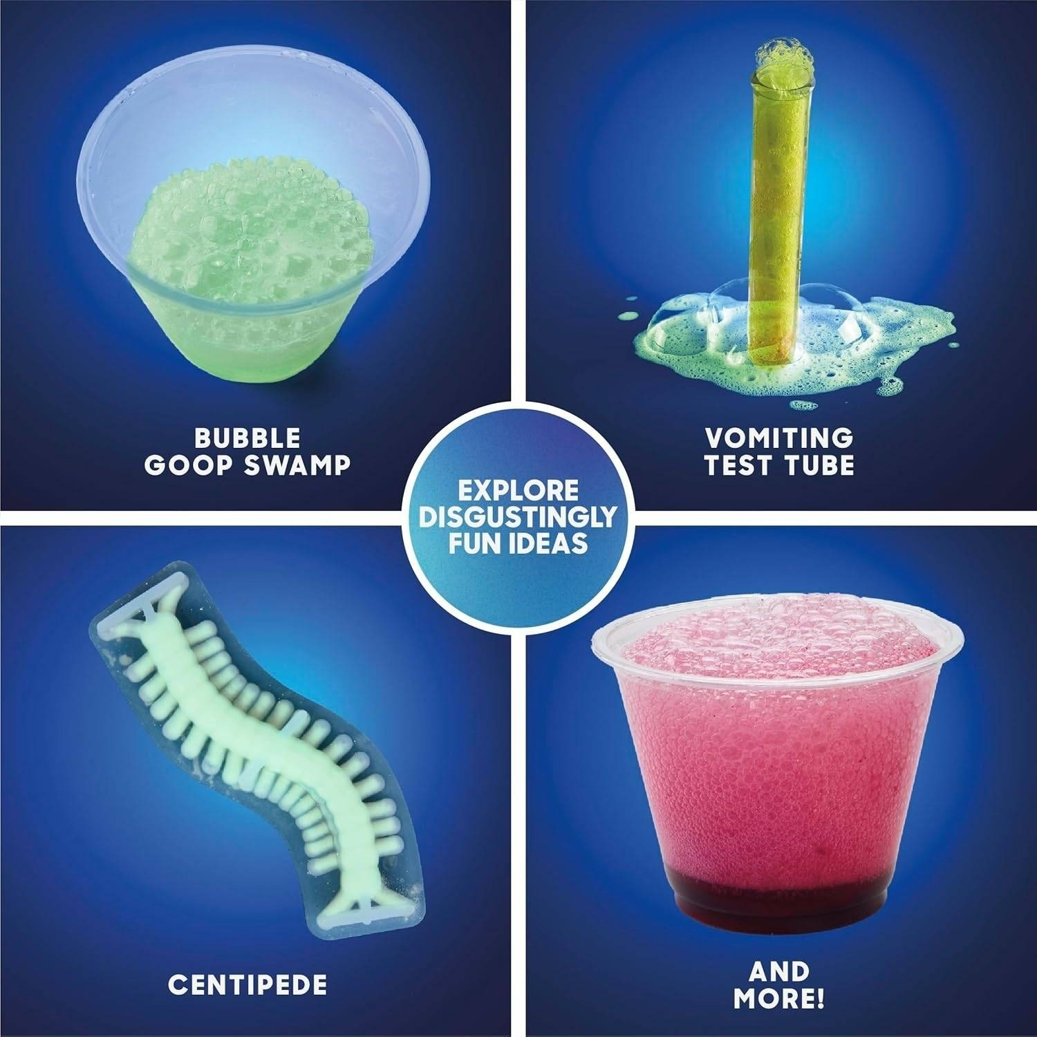 Discovery Big Creepy Science Lab STEM Kit Chemistry Physics 65 Gross Experiments