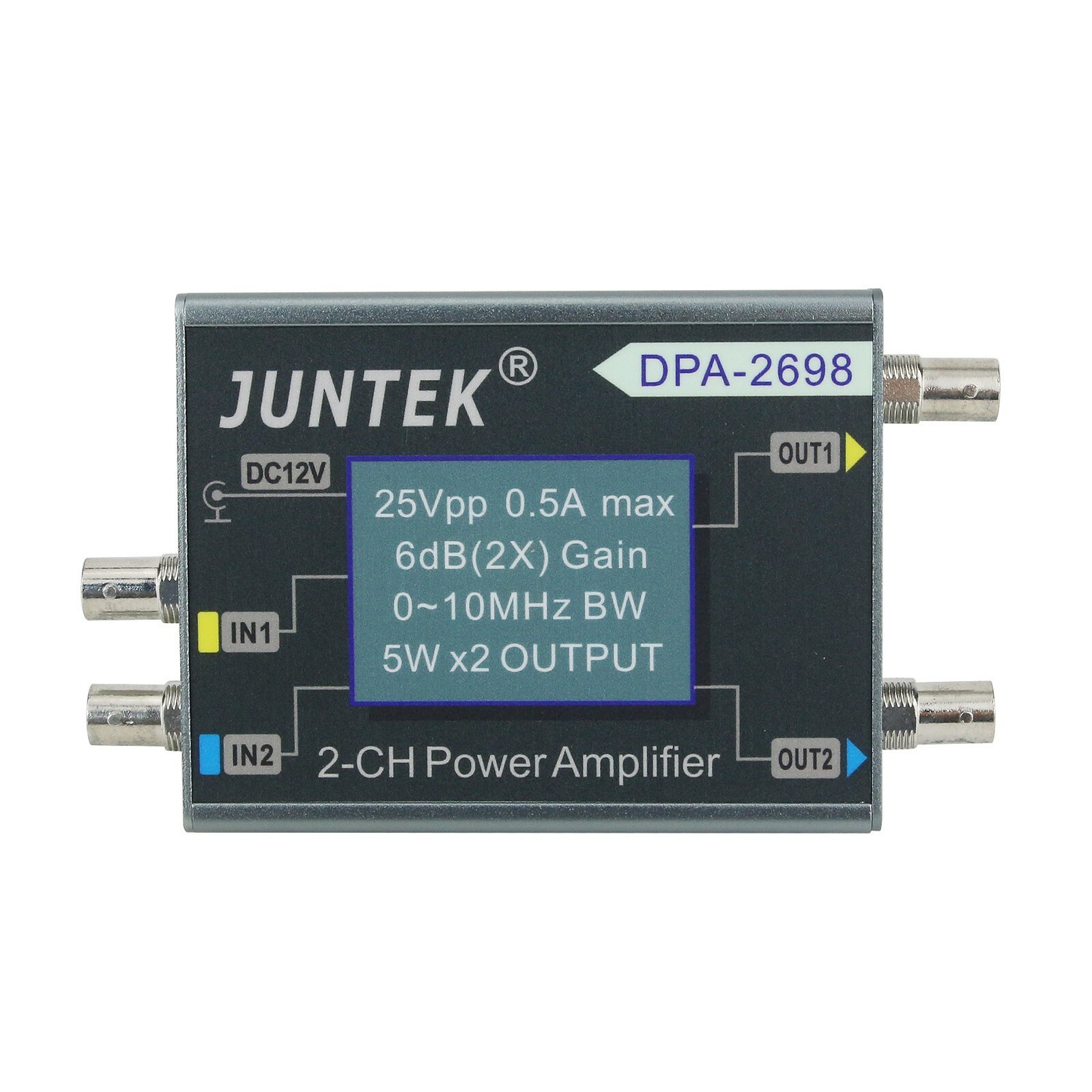 DPA-2698 10KHz 25Vpp 2CH DC Power DDS Function Signal Generator Amplifier New