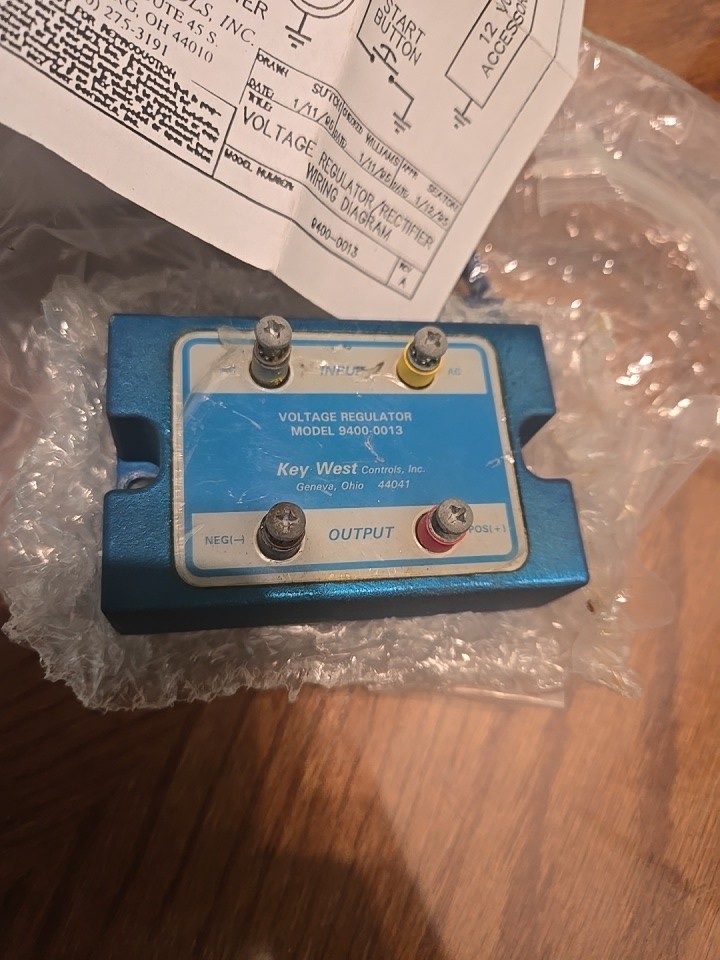 Key West Control Voltage Regulator 9400-0013 Flight Parachute Skydiving Avionics