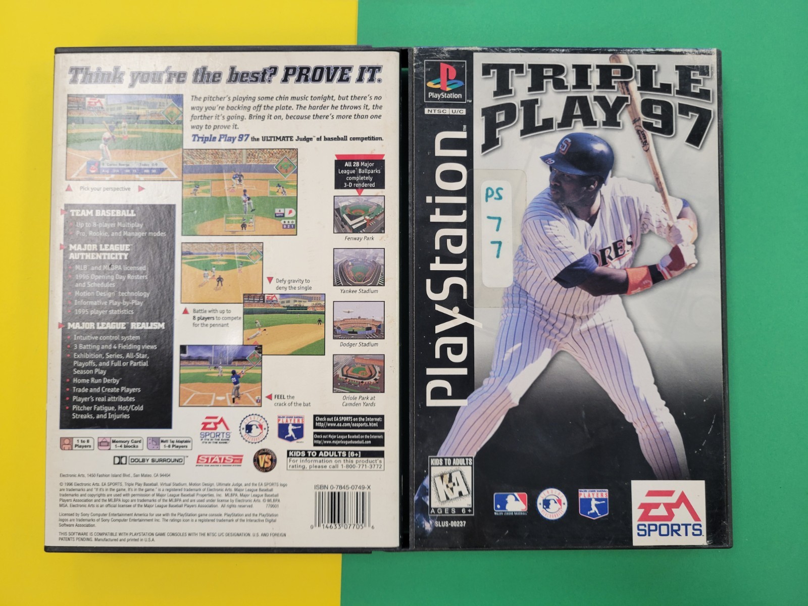 Triple Play 97 (Sony PlayStation 1, 1996) Longbox Case Only
