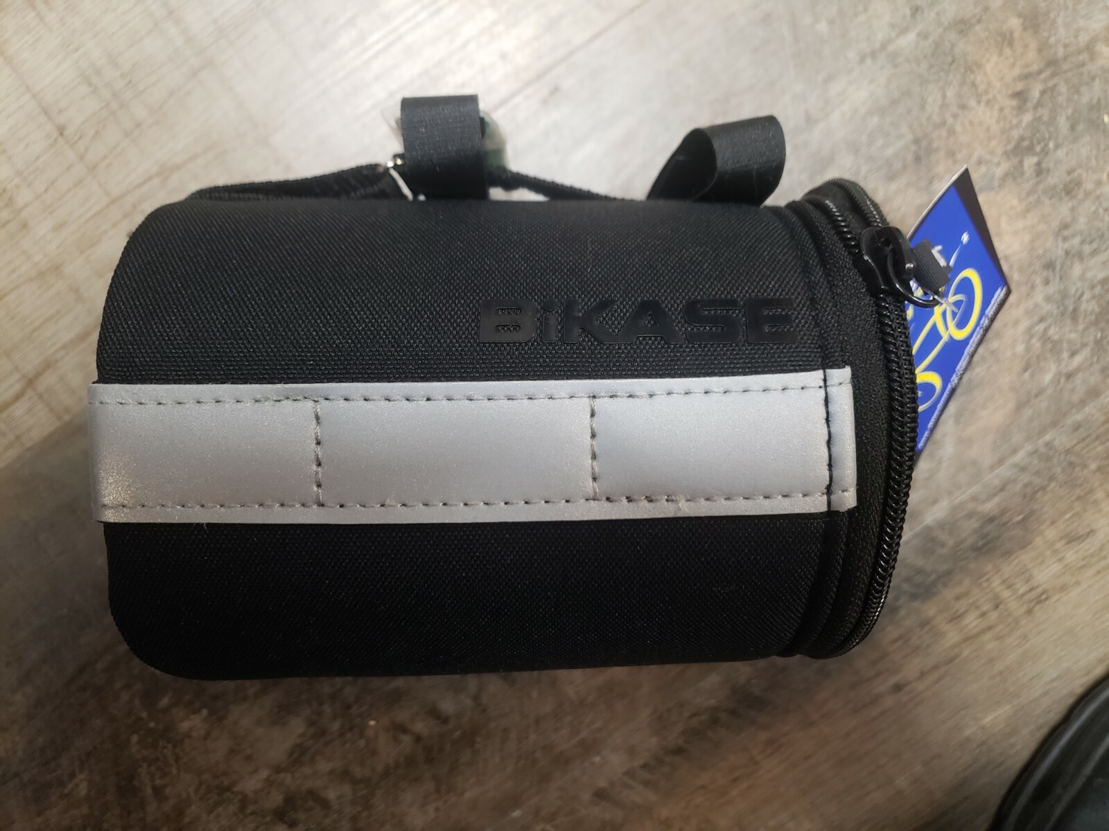 BIKASE BAG BIKASE ROLL TOMMY TOTE Black with Reflective Stripe 6 x 4.5 in - NEW