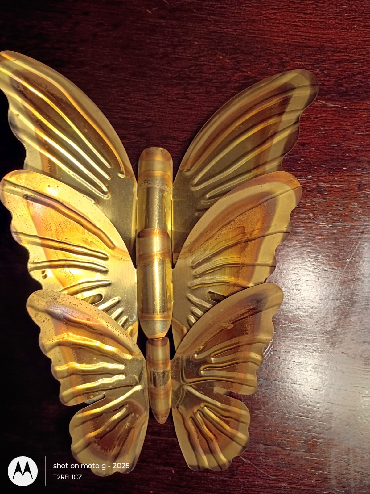Home Interiors Brass Butterflies Set Of 3 Metal Wall Decor~Vtg~MCM~ Timeless!